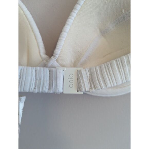 Onia Swim Dalia Bikini Top White and Red size XS Orig. $120 - Picture 4 of 5